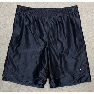 Vintage Y2K Nike Shorts Mens M Navy Blue Athletic Dazzling Basketball W/ Pockets
